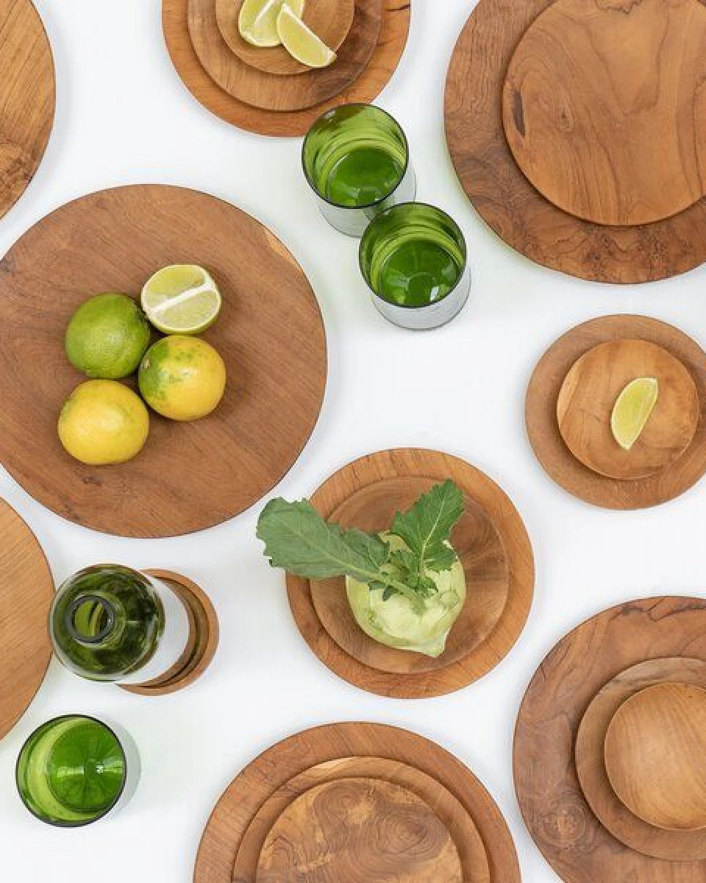 Originalhome Handgefertigte Teakholz Teller, L – zero waste, vegan & fair produziert. – Ansicht 3