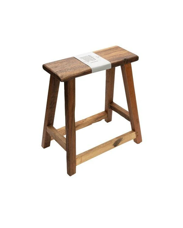Originalhome Chinesischer Hocker aus recyceltem Holz,