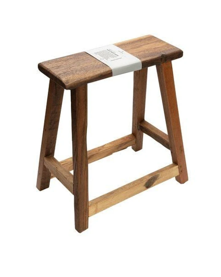Originalhome Chinesischer Hocker aus recyceltem Holz,