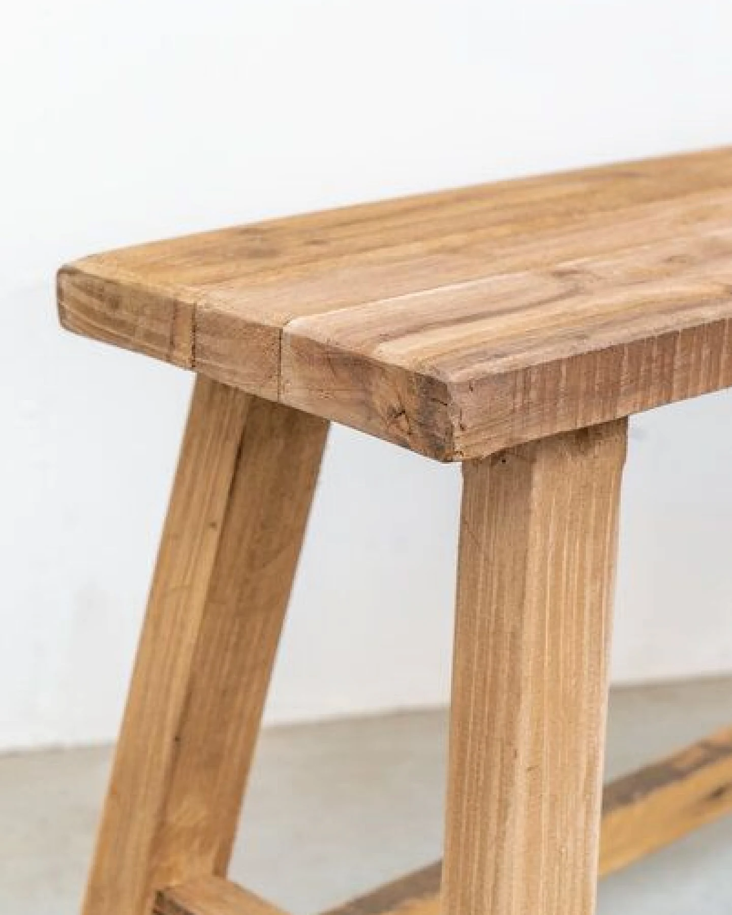 Originalhome Chinesischer Hocker aus recyceltem Holz, – Ansicht 2