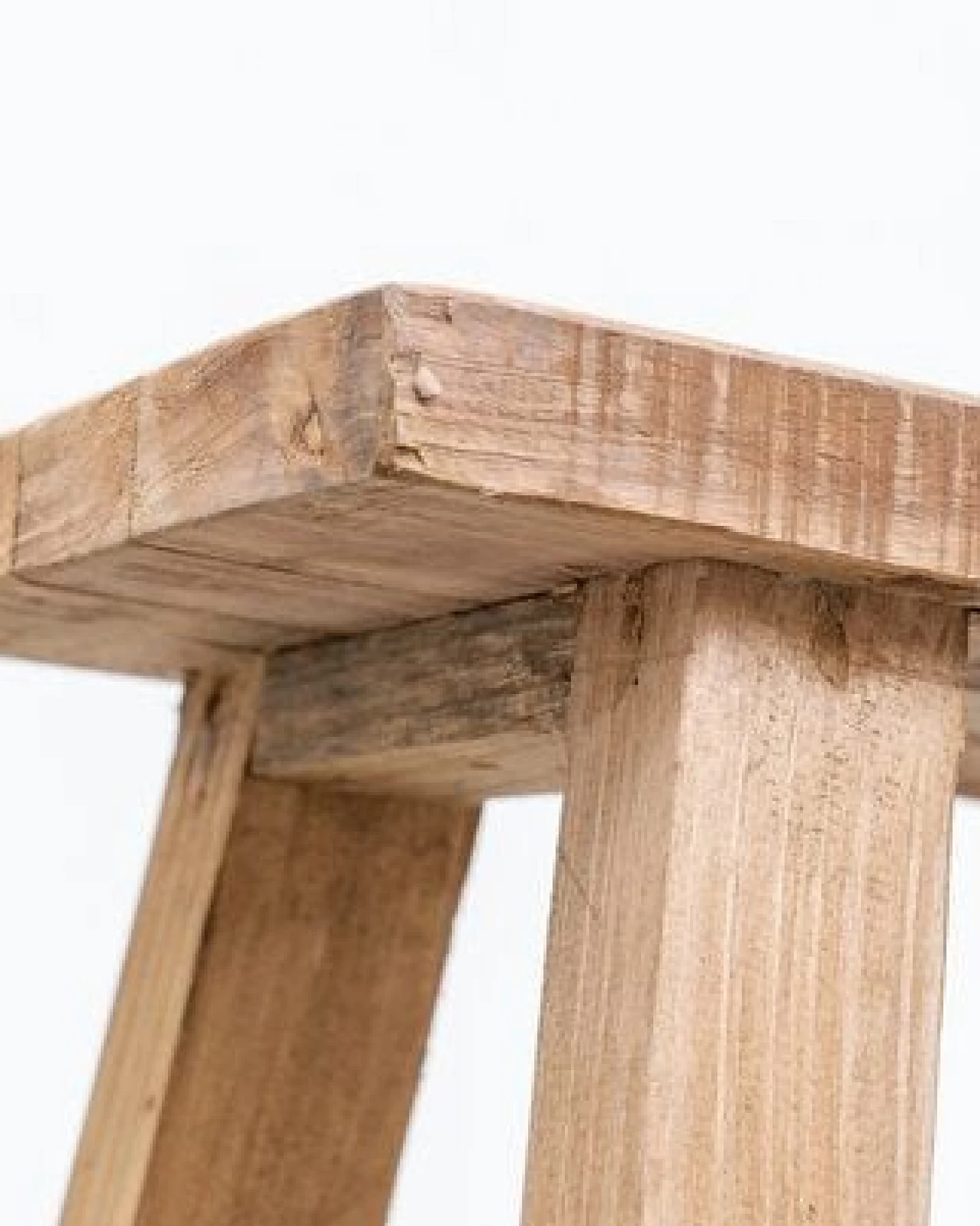 Originalhome Chinesischer Hocker aus recyceltem Holz, – Ansicht 3