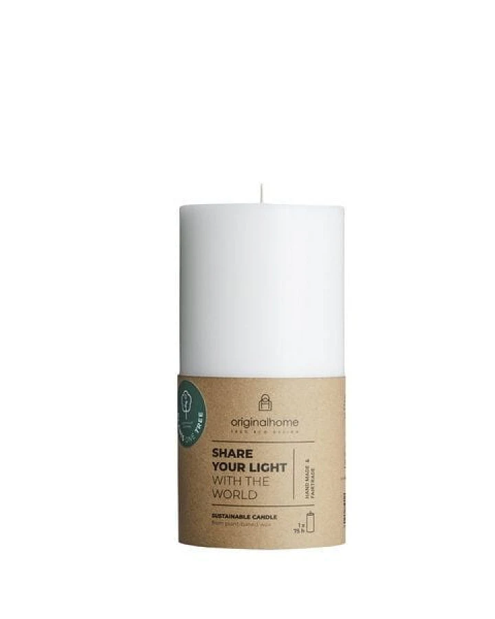 Originalhome Geruchsneutrale Stumpenkerze Kleine – vegan & fair.