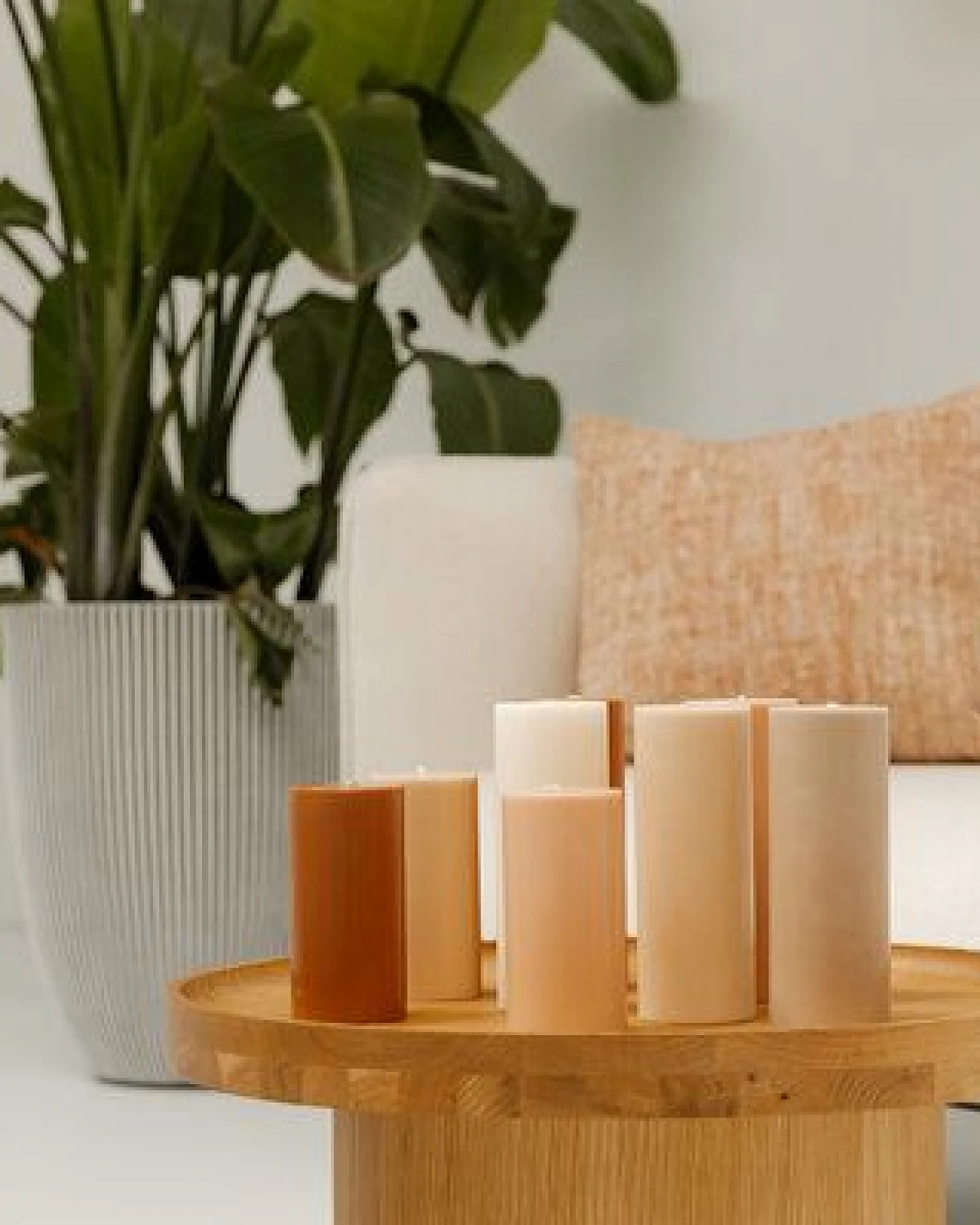 Originalhome Geruchsneutrale Stumpenkerze Kleine – vegan & fair. – Ansicht 3