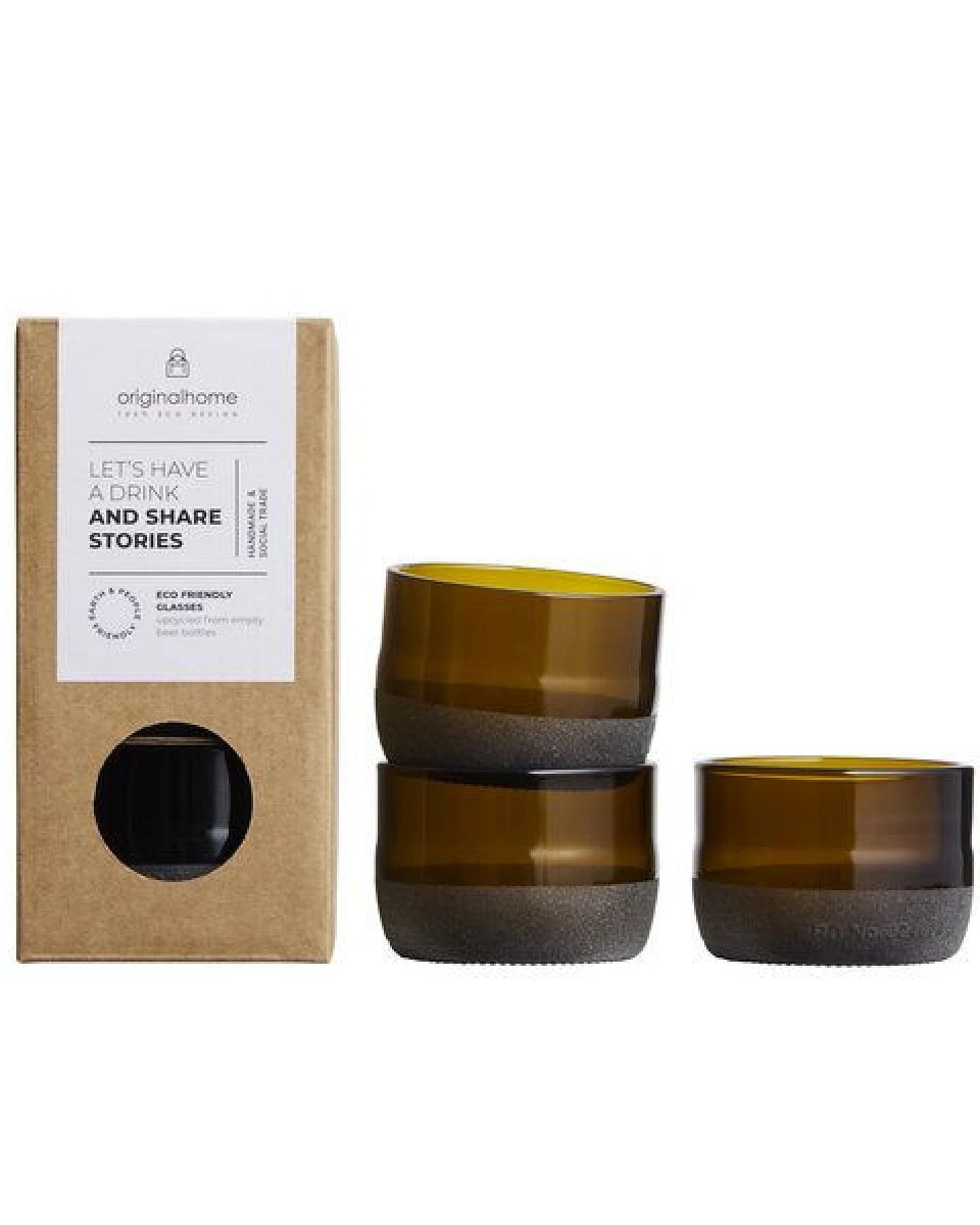Originalhome Gläser aus recycelten Bierflaschen, S/3 – Ansicht 2
