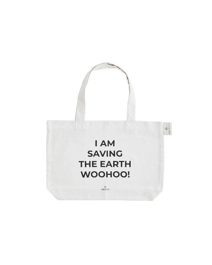 Originalhome Tote aus recycelte Baumwolle, M - Saving the Earth