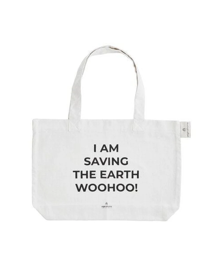 Originalhome Tote aus recycelte Baumwolle, M - Saving the Earth