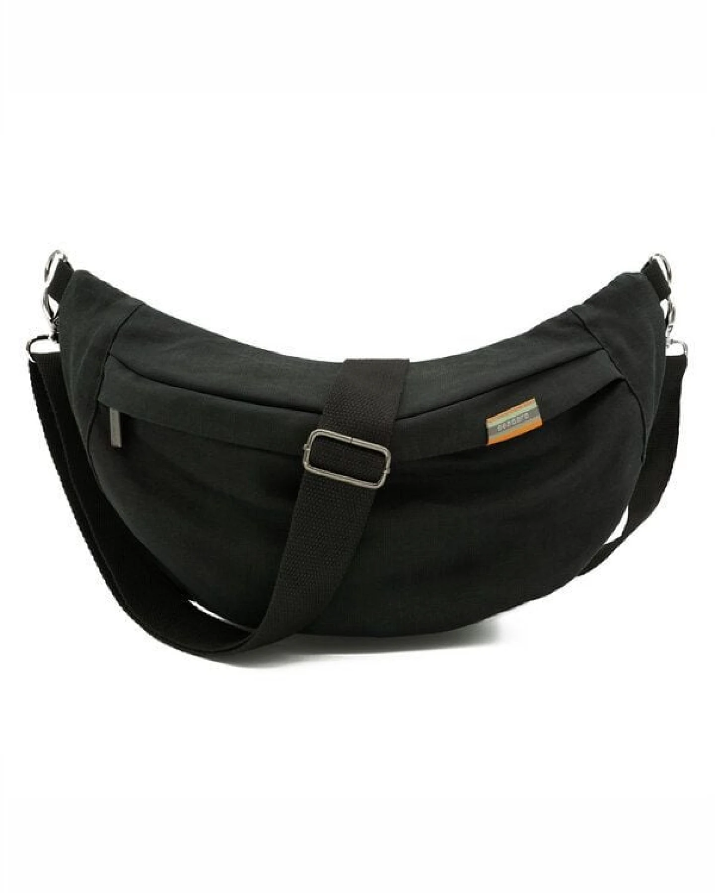 seasara Moon Bag wasserabweisend aus Hanf/rPET, schwarz – Ansicht 2