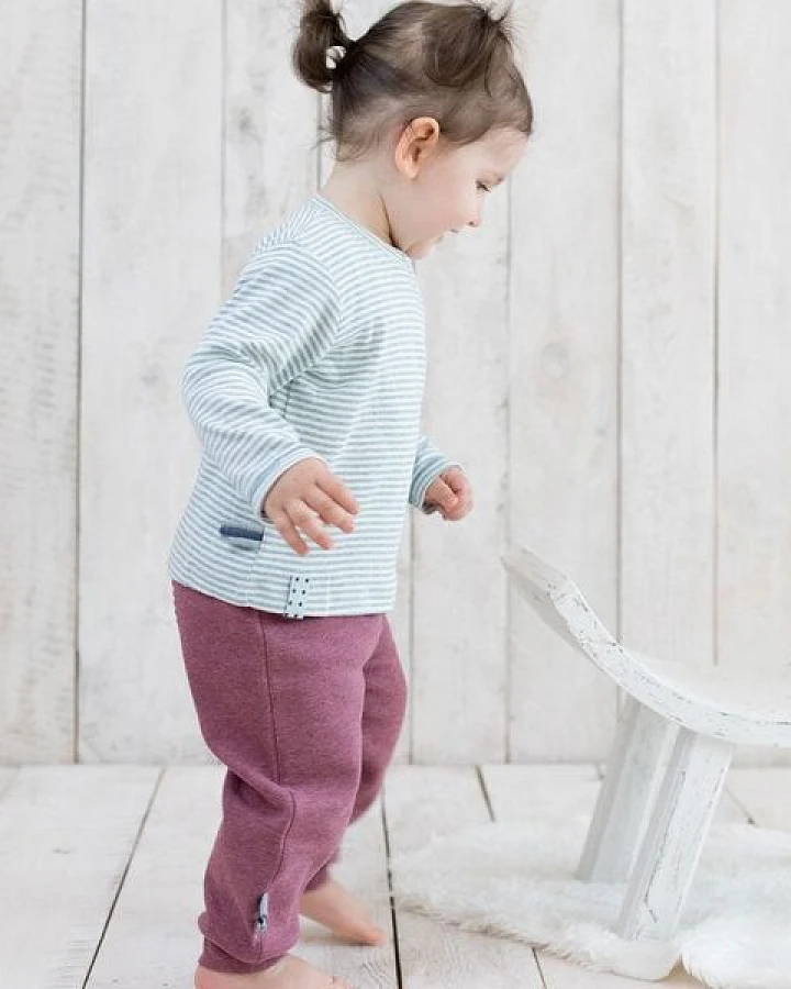 Baby Langarm T-shirt, gestreift 'OrganicEra' aus Bio Baumwolle