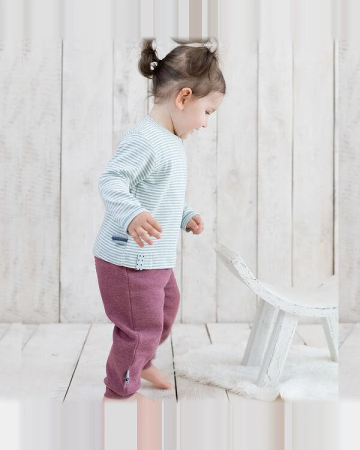 Baby Langarm T-shirt, gestreift 'OrganicEra' aus Bio Baumwolle