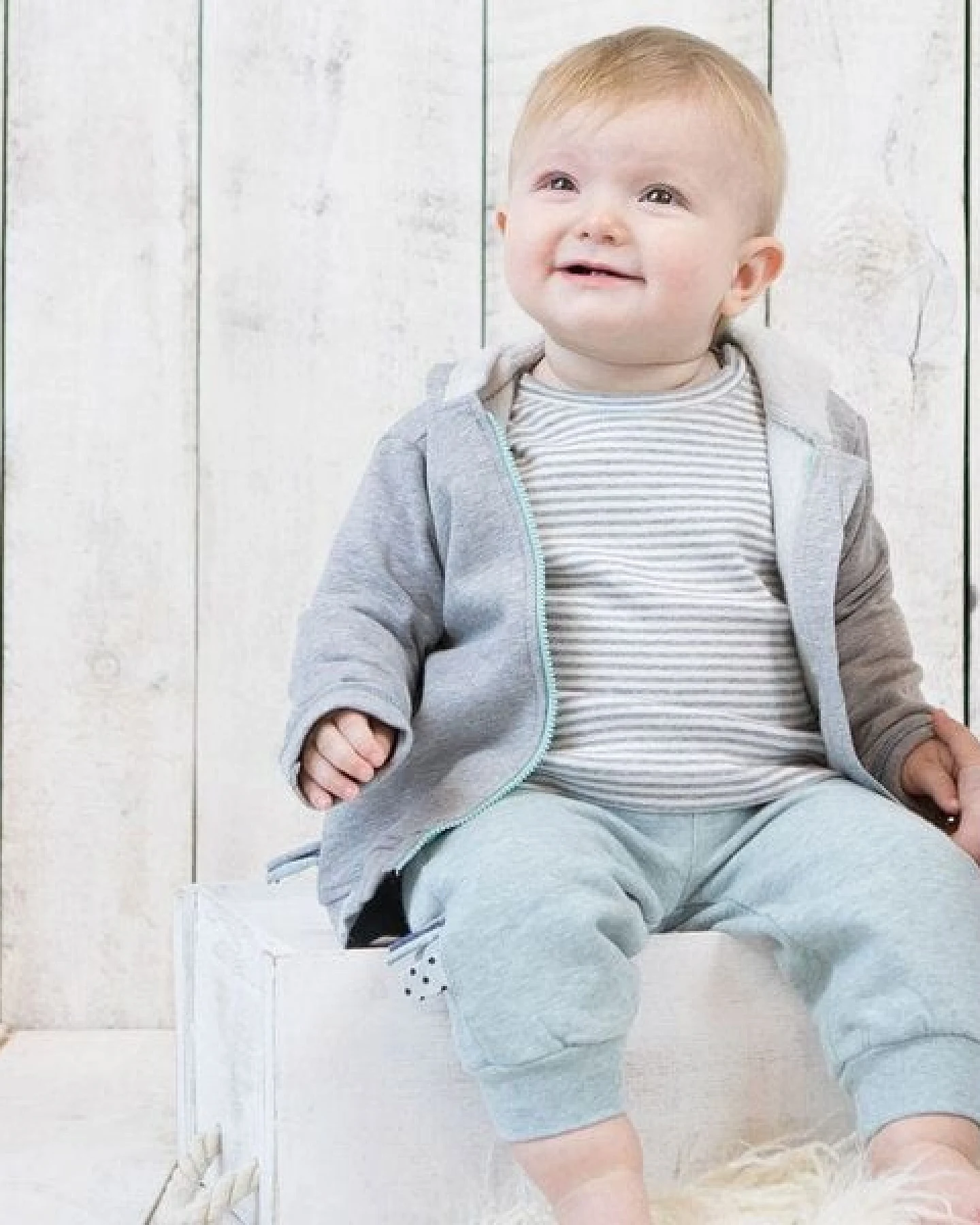 Baby Langarm T-shirt, gestreift 'OrganicEra' aus Bio Baumwolle – Ansicht 2