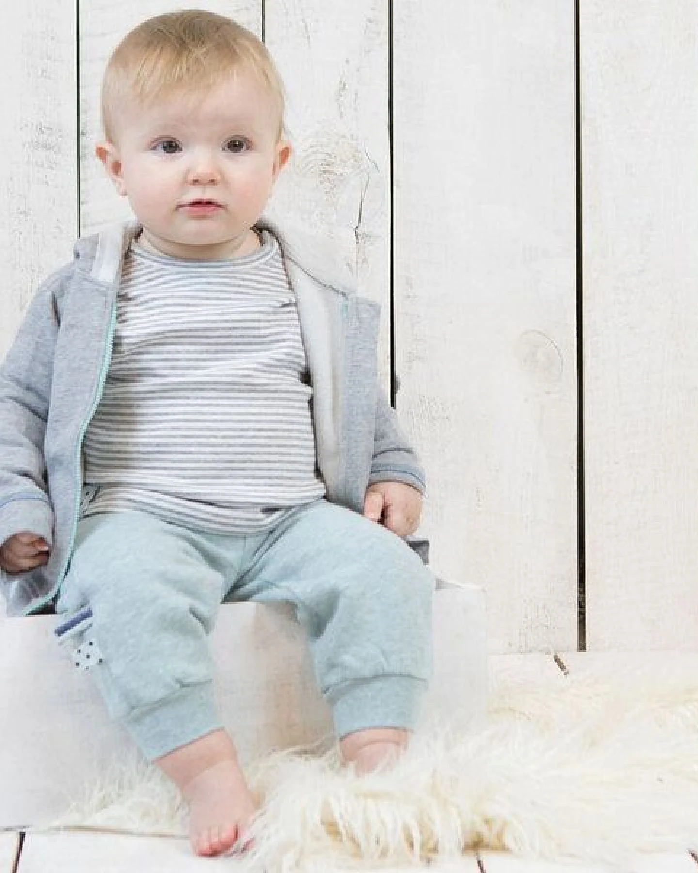Baby Langarm T-shirt, gestreift 'OrganicEra' aus Bio Baumwolle – Ansicht 3