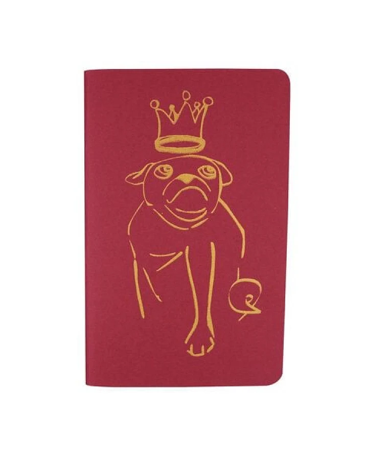 HANDGEDRUCKT "Mops" Notizhefte ca. DIN A6