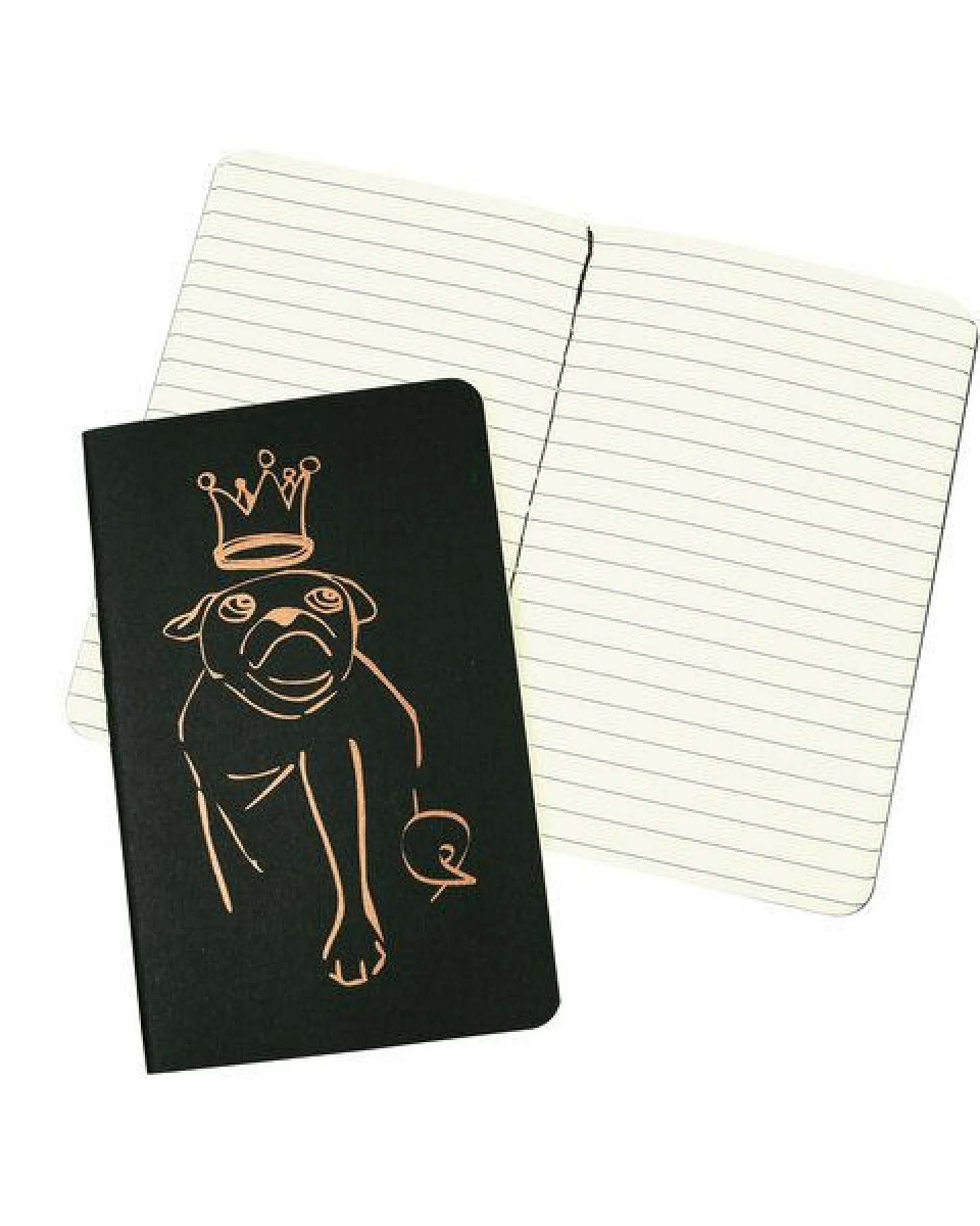HANDGEDRUCKT "Mops" Notizhefte ca. DIN A6 – Ansicht 3