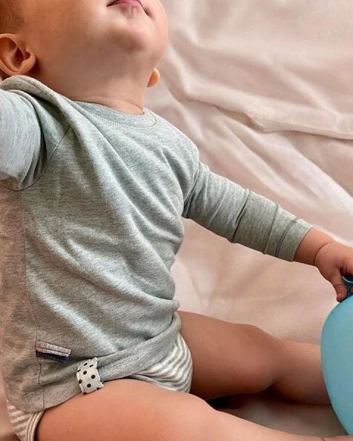Baby Langarm T-shirt Body 'OrganicEra' aus Bio Baumwolle