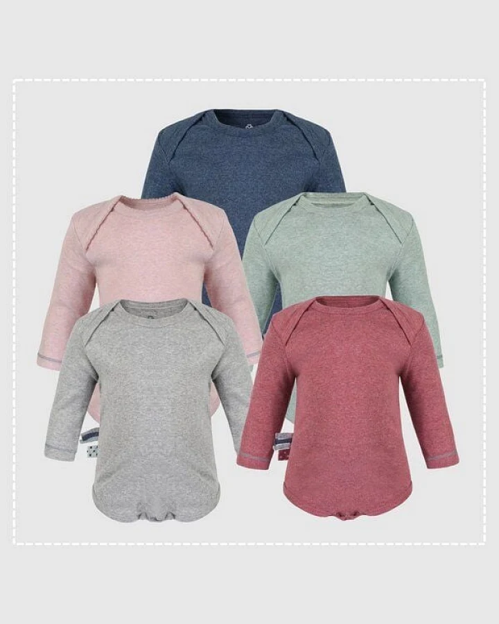 Baby Langarm Bodysuit 'OrganicEra' aus Bio Baumwolle