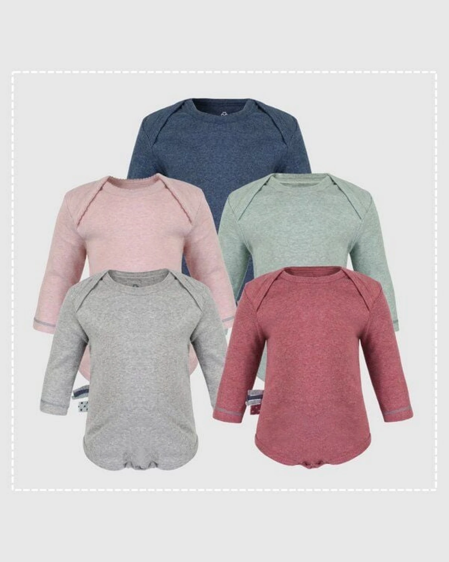 Baby Langarm Bodysuit 'OrganicEra' aus Bio Baumwolle – Ansicht 4