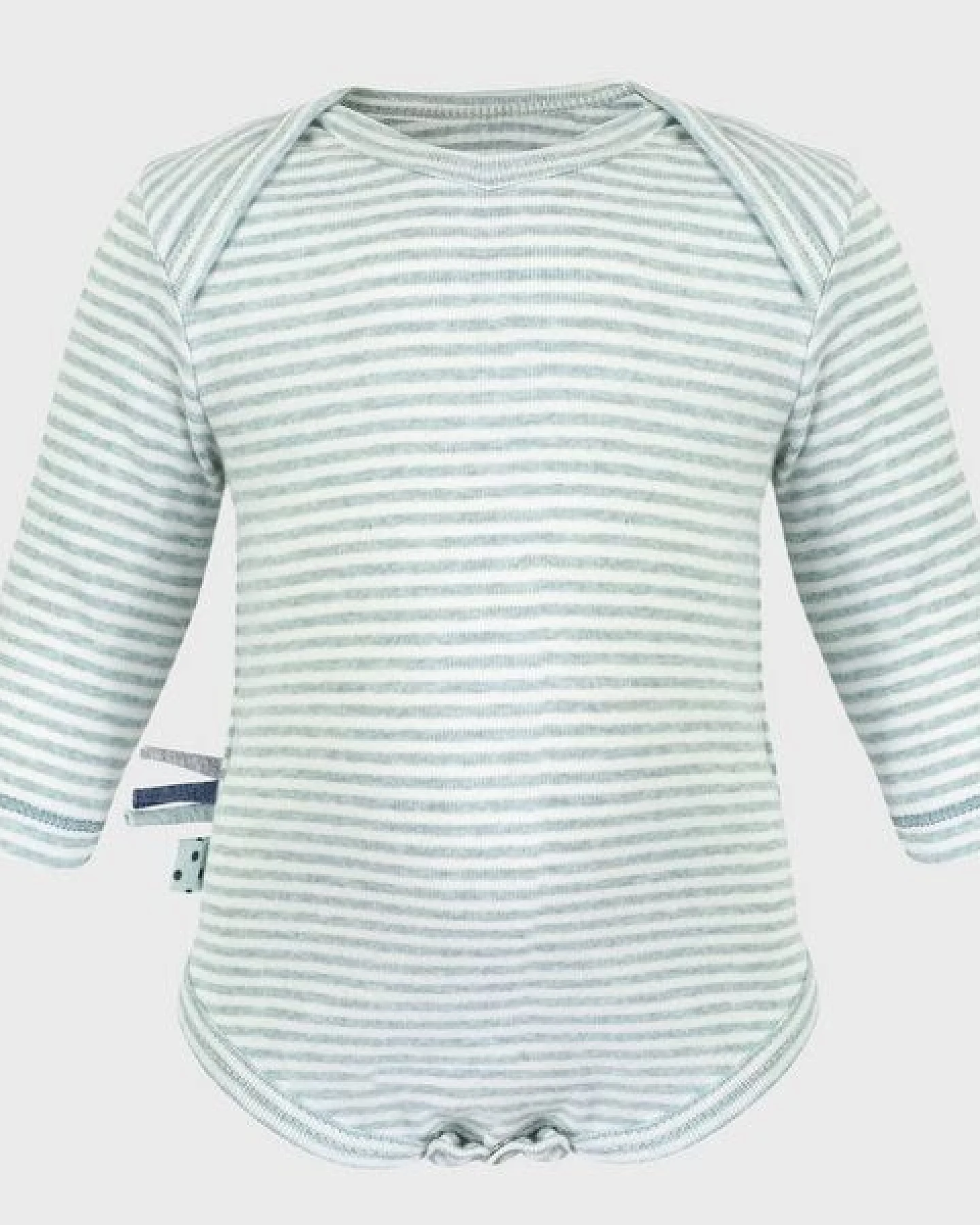 Baby Langarm Bodysuit, gestreift 'OrganicEra' aus Bio Baumwolle – Ansicht 2