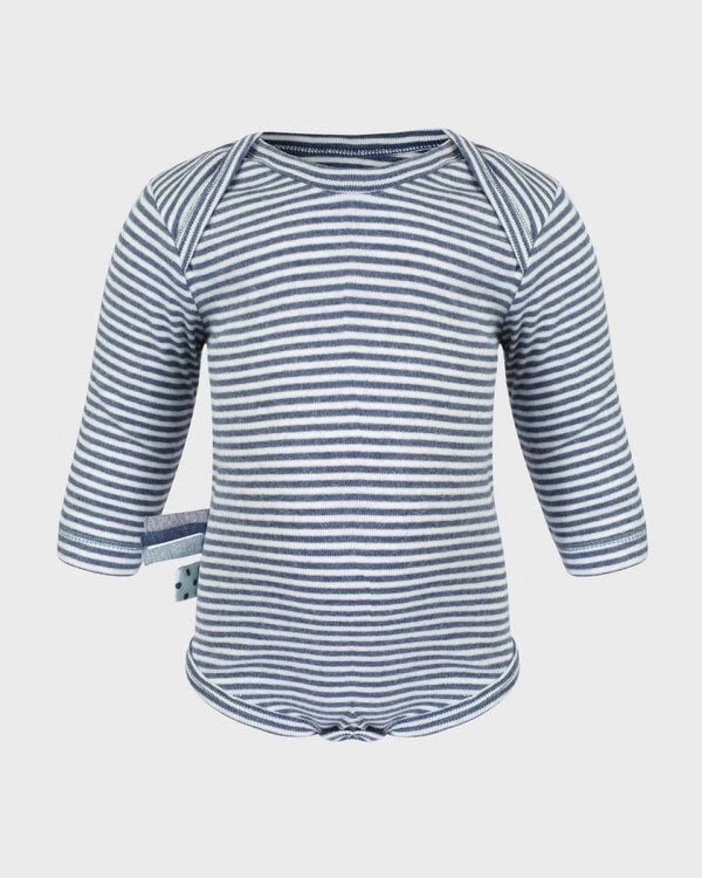 Baby Langarm Bodysuit, gestreift 'OrganicEra' aus Bio Baumwolle – Ansicht 4