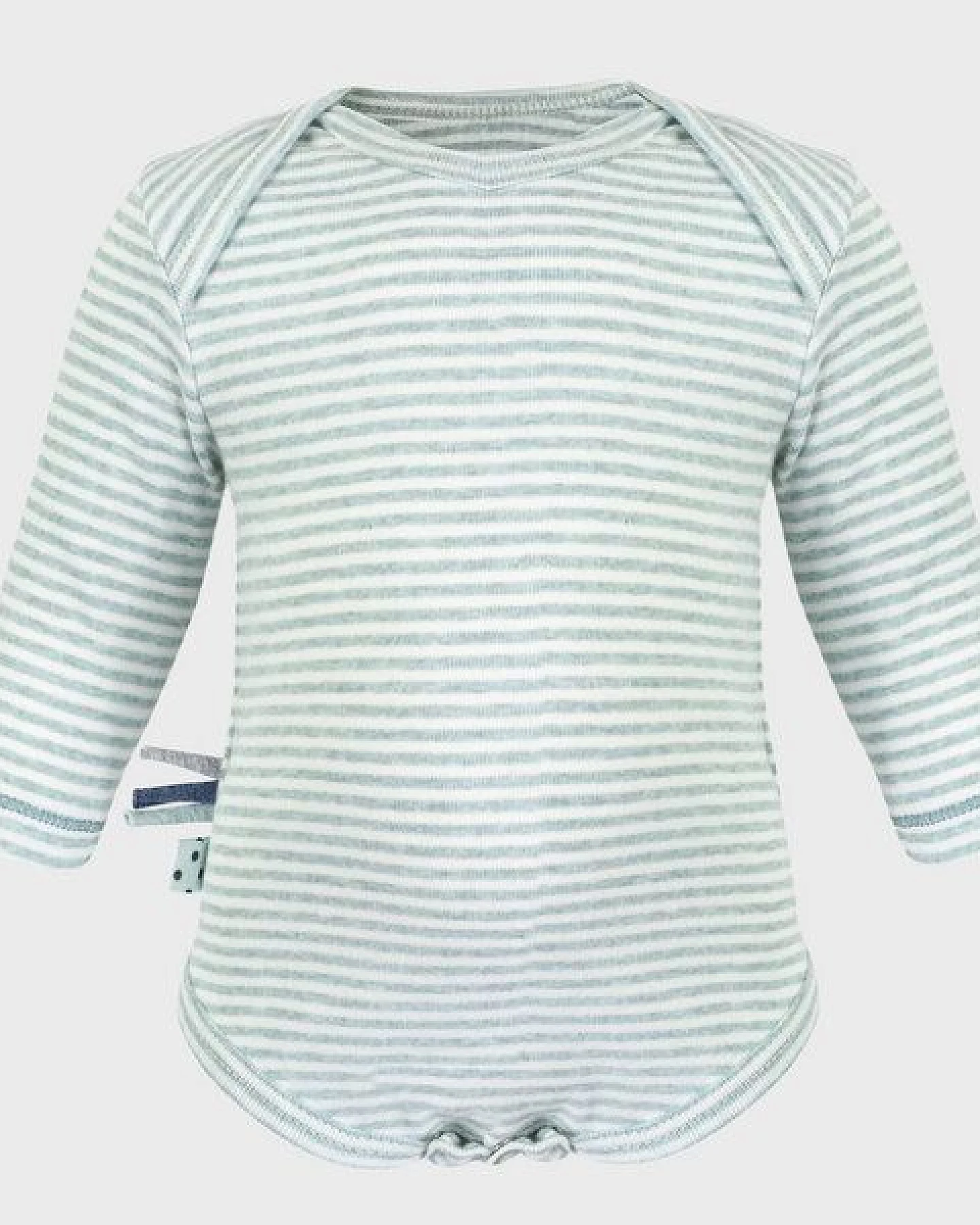 Baby Langarm Bodysuit, gestreift 'OrganicEra' aus Bio Baumwolle – Ansicht 2