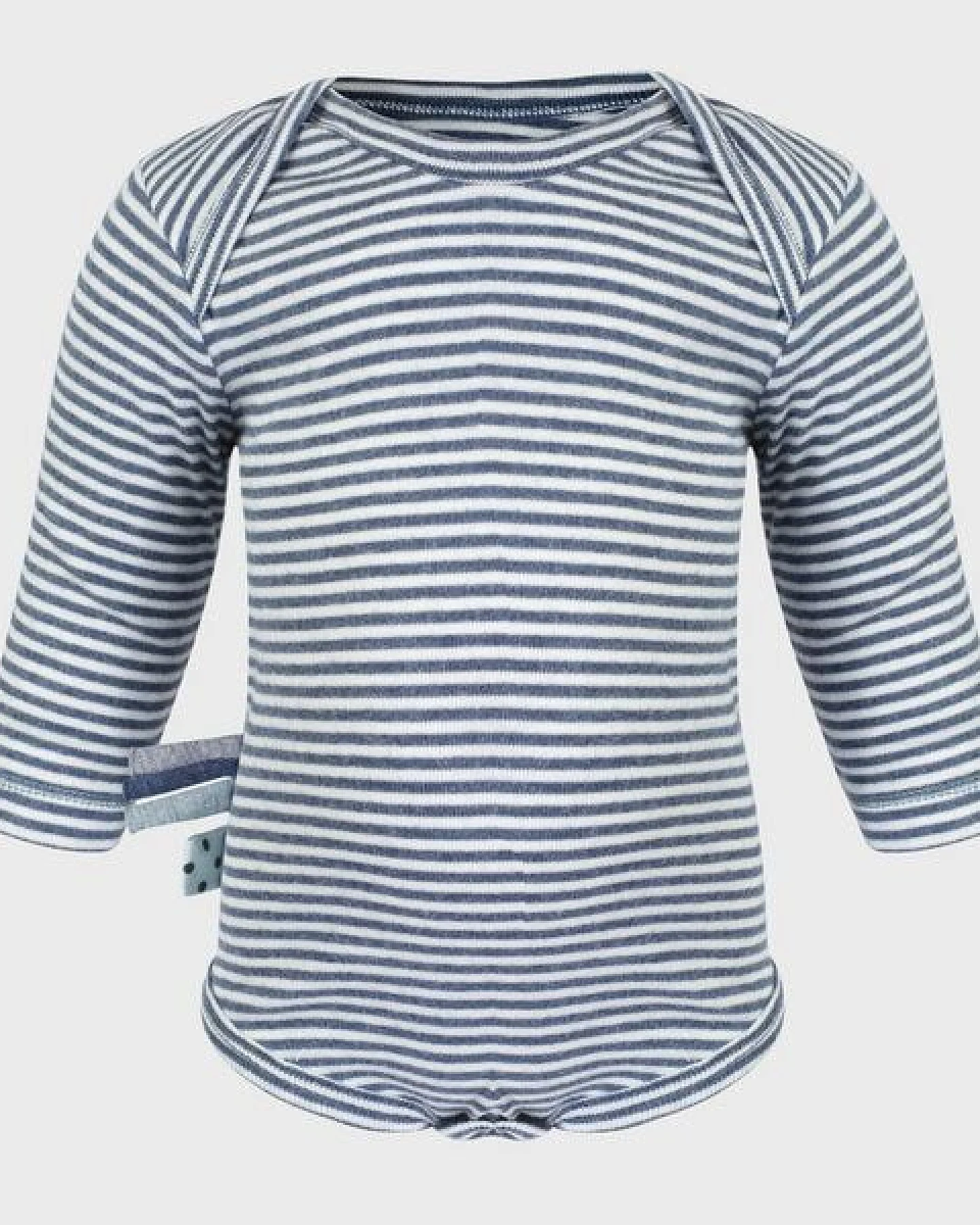 Baby Langarm Bodysuit, gestreift 'OrganicEra' aus Bio Baumwolle – Ansicht 4