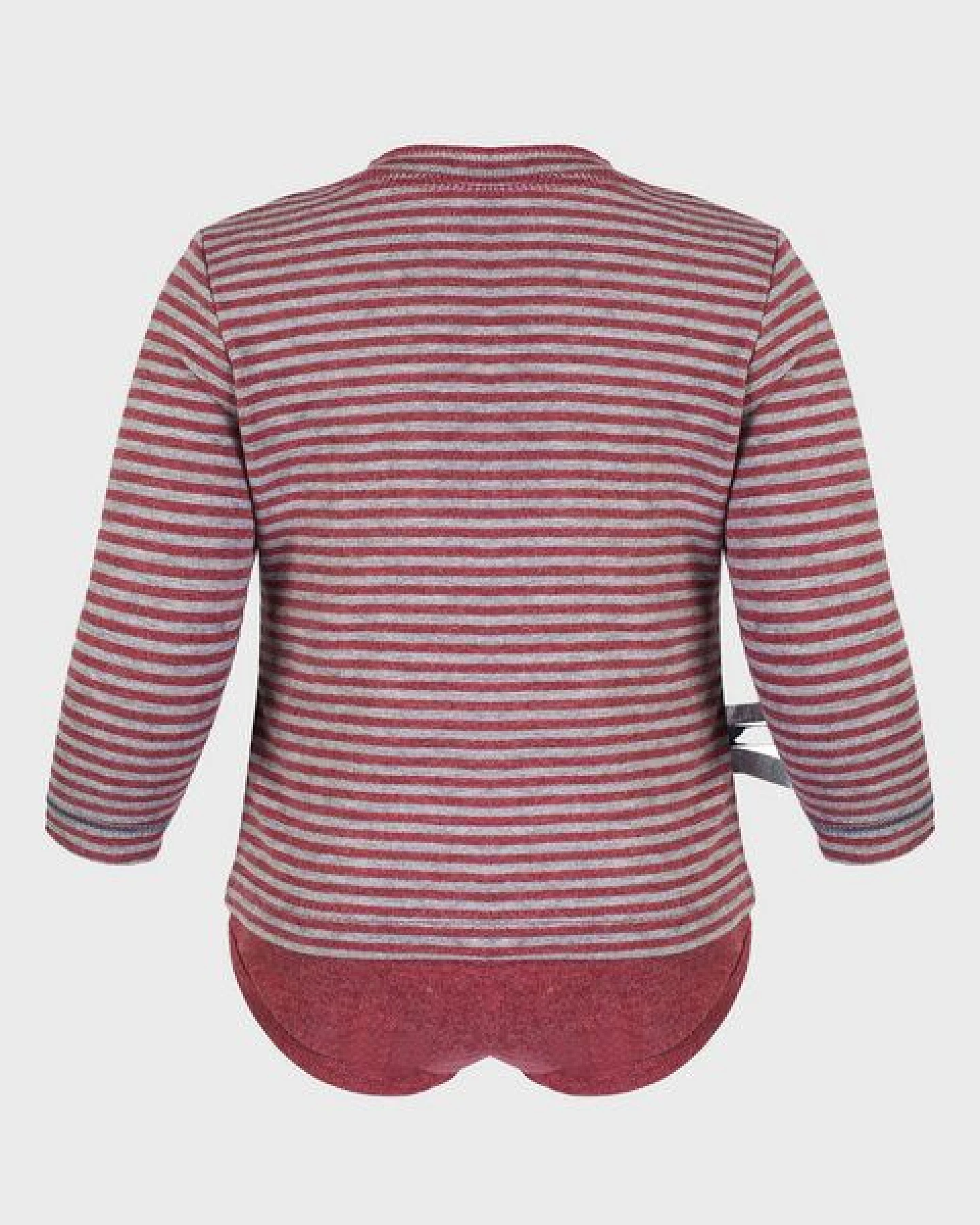 Baby Langarm T-shirt Body, gestreift 'OrganicEra' aus Bio Baumwolle – Ansicht 3