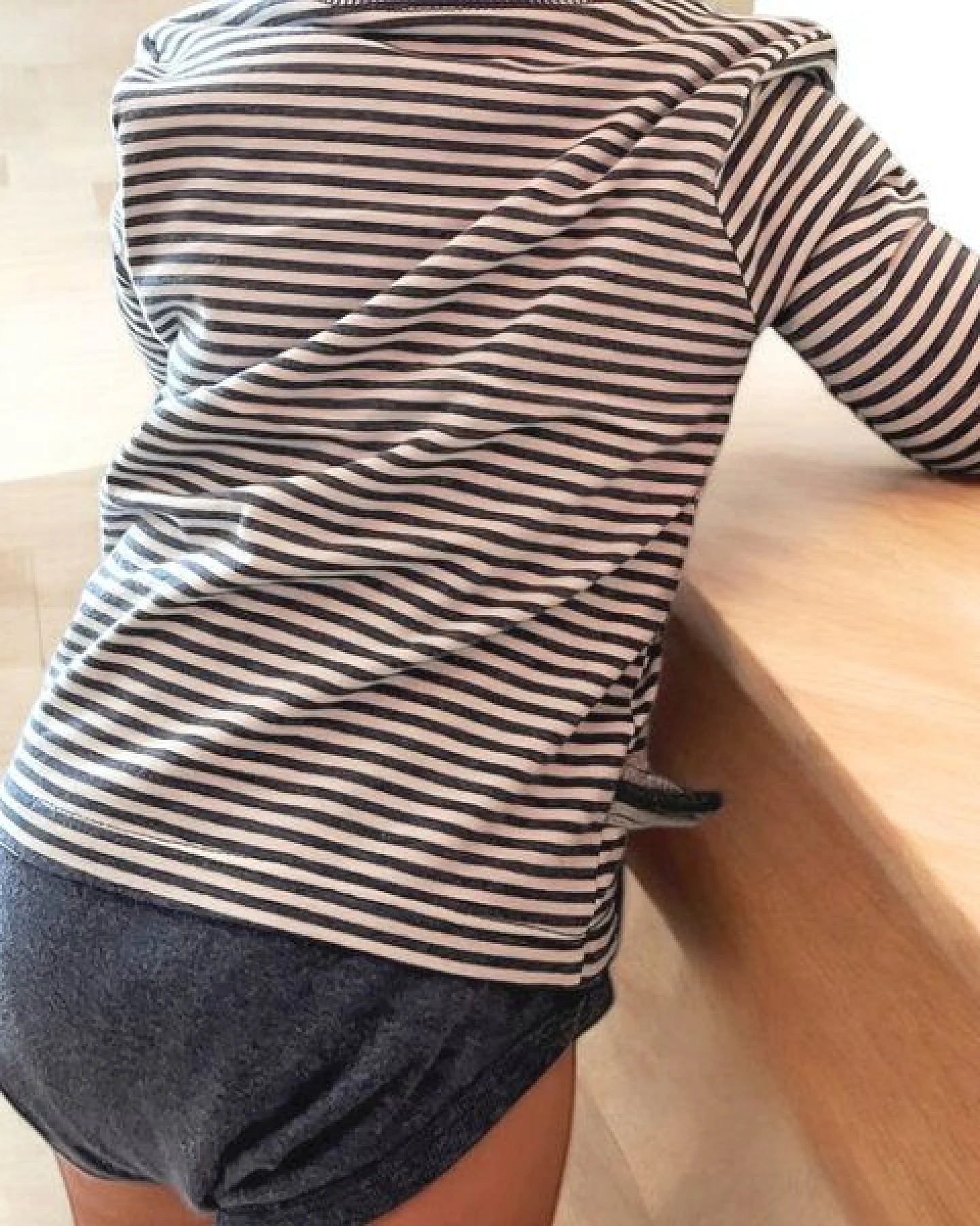 Baby Langarm T-shirt Body, gestreift 'OrganicEra' aus Bio Baumwolle – Ansicht 2