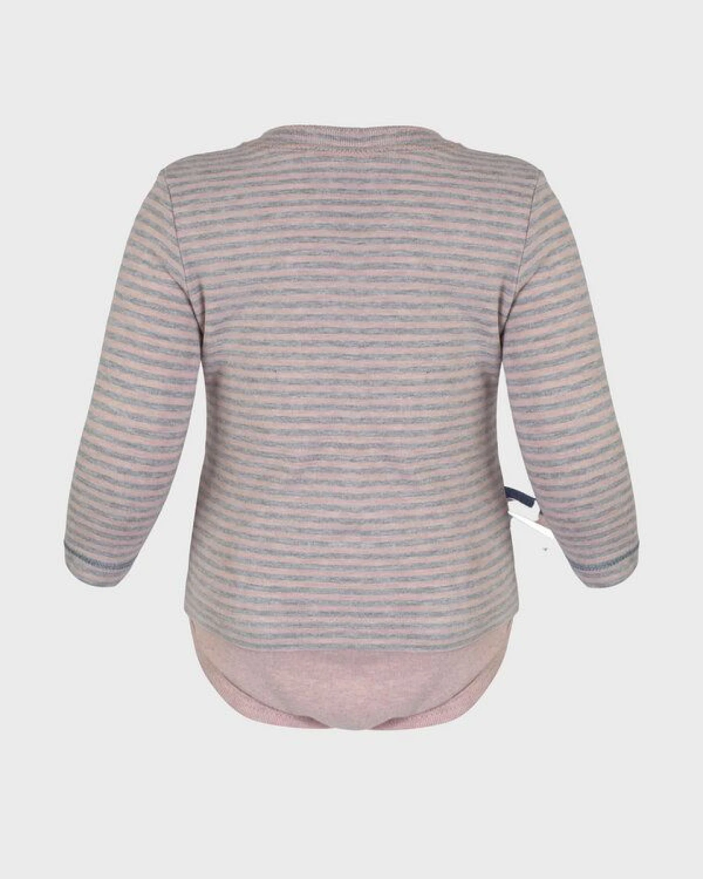 Baby Langarm T-shirt Body, gestreift 'OrganicEra' aus Bio Baumwolle – Ansicht 3