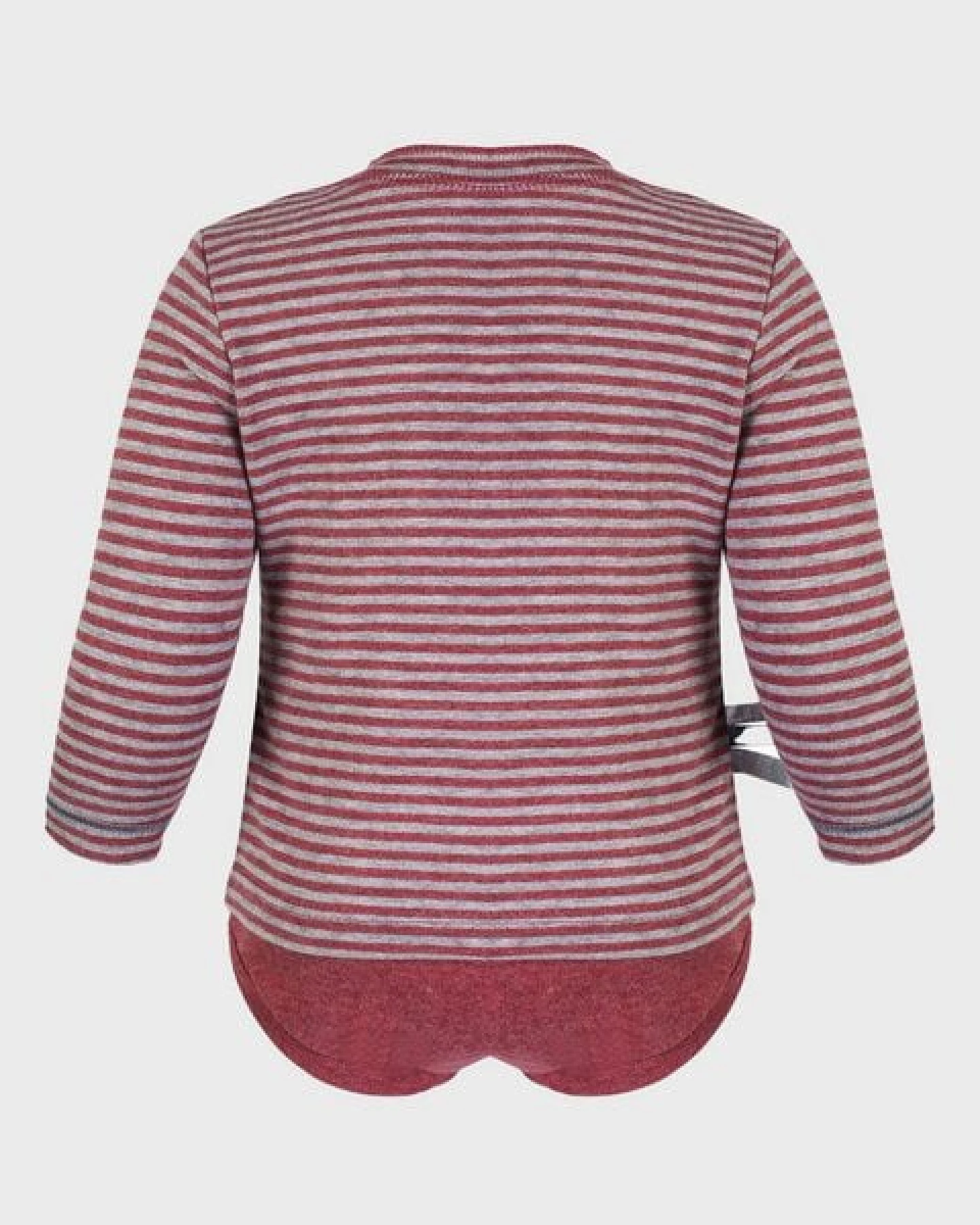 Baby Langarm T-shirt Body, gestreift 'OrganicEra' aus Bio Baumwolle – Ansicht 3