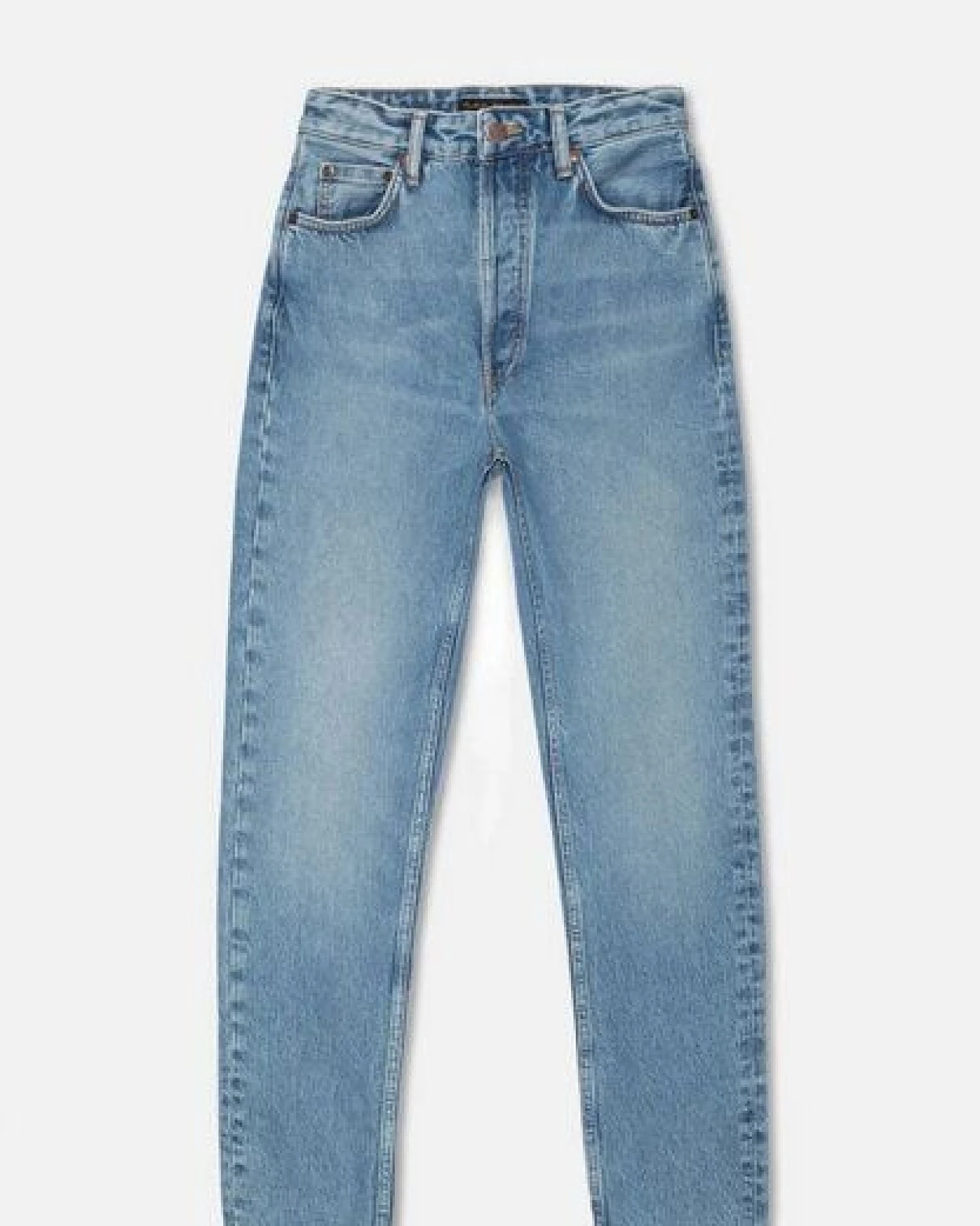 Nudie Jeans Highwaist Jeans - Breezy Britt Blue Rebel - aus Bio-Baumwolle – Ansicht 3