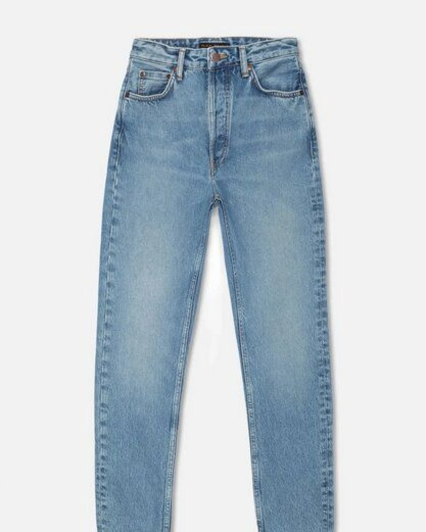 Nudie Jeans Highwaist Jeans - Breezy Britt Blue Rebel - aus Bio-Baumwolle – Ansicht 3