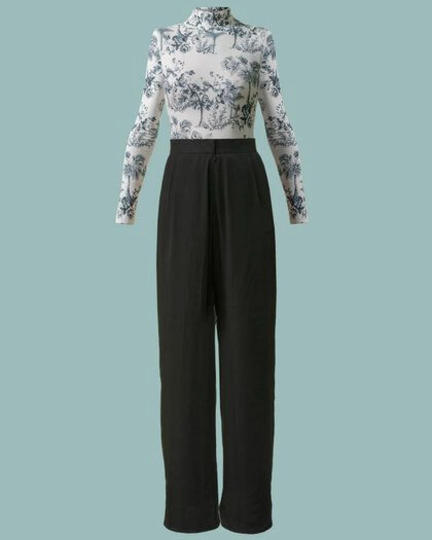 Atelier SNOW Set Langärmliger Body + Marlenehose Elena aus Bio-Lyocell – Ansicht 2