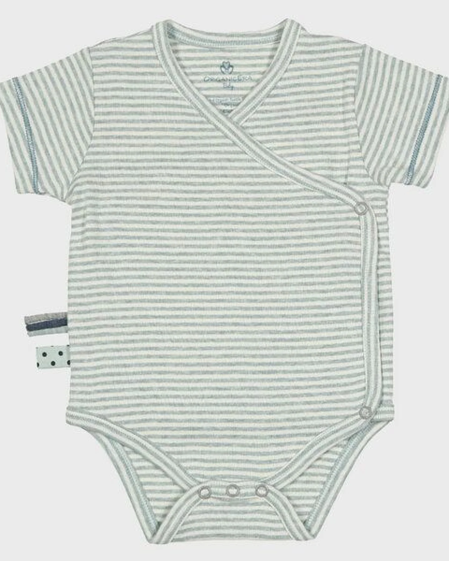Baby S/S Kimono Body gestreift 'OrganicEra' aus Bio-Baumwolle – Ansicht 2