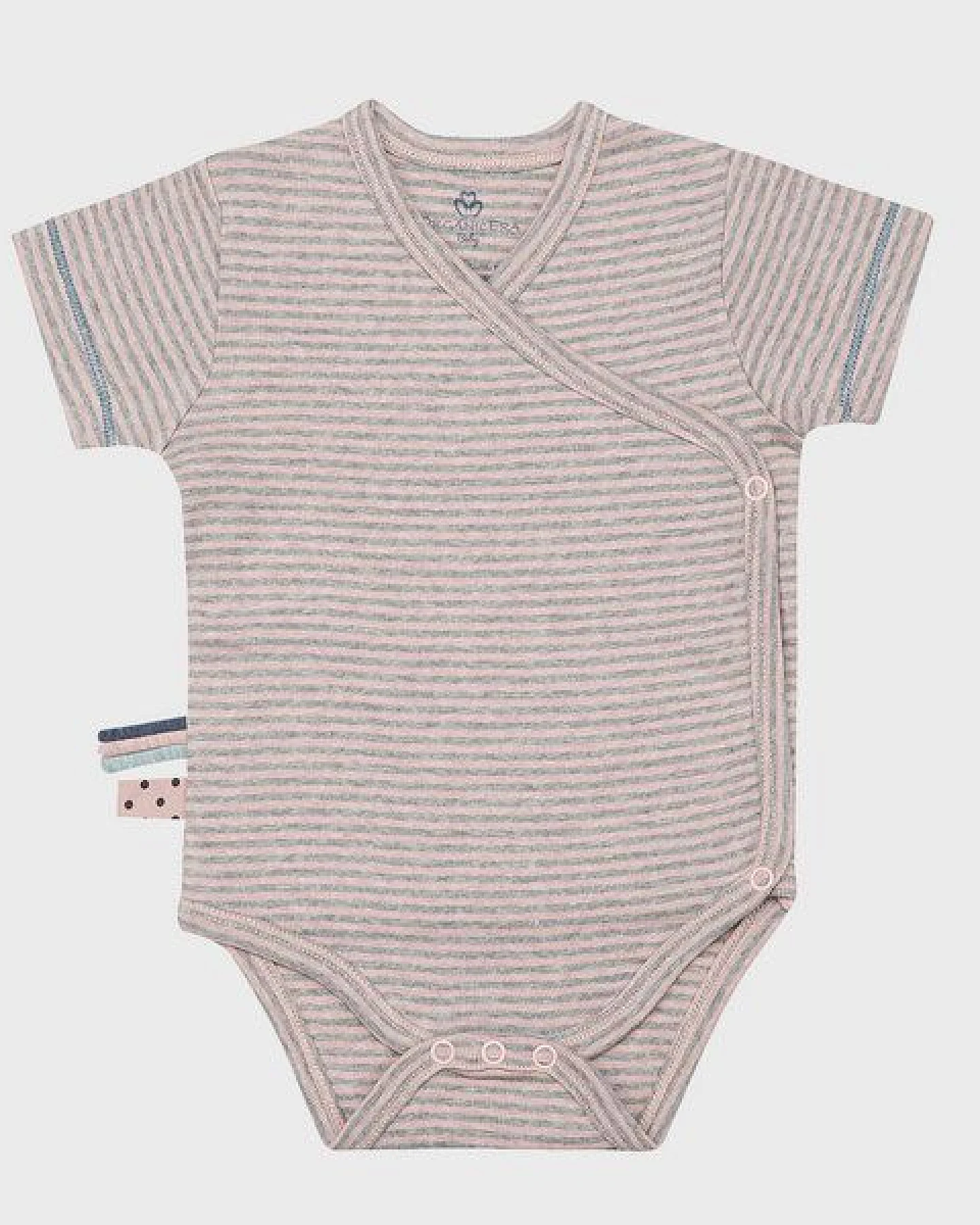 Baby S/S Kimono Body gestreift 'OrganicEra' aus Bio-Baumwolle – Ansicht 2