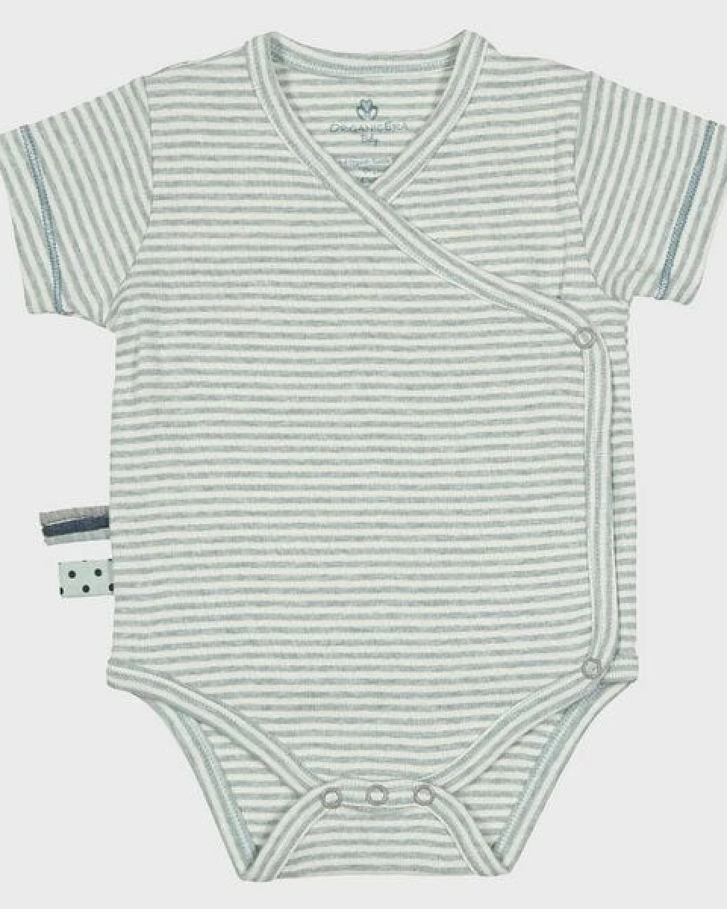 Baby S/S Kimono Body gestreift 'OrganicEra' aus Bio-Baumwolle – Ansicht 2