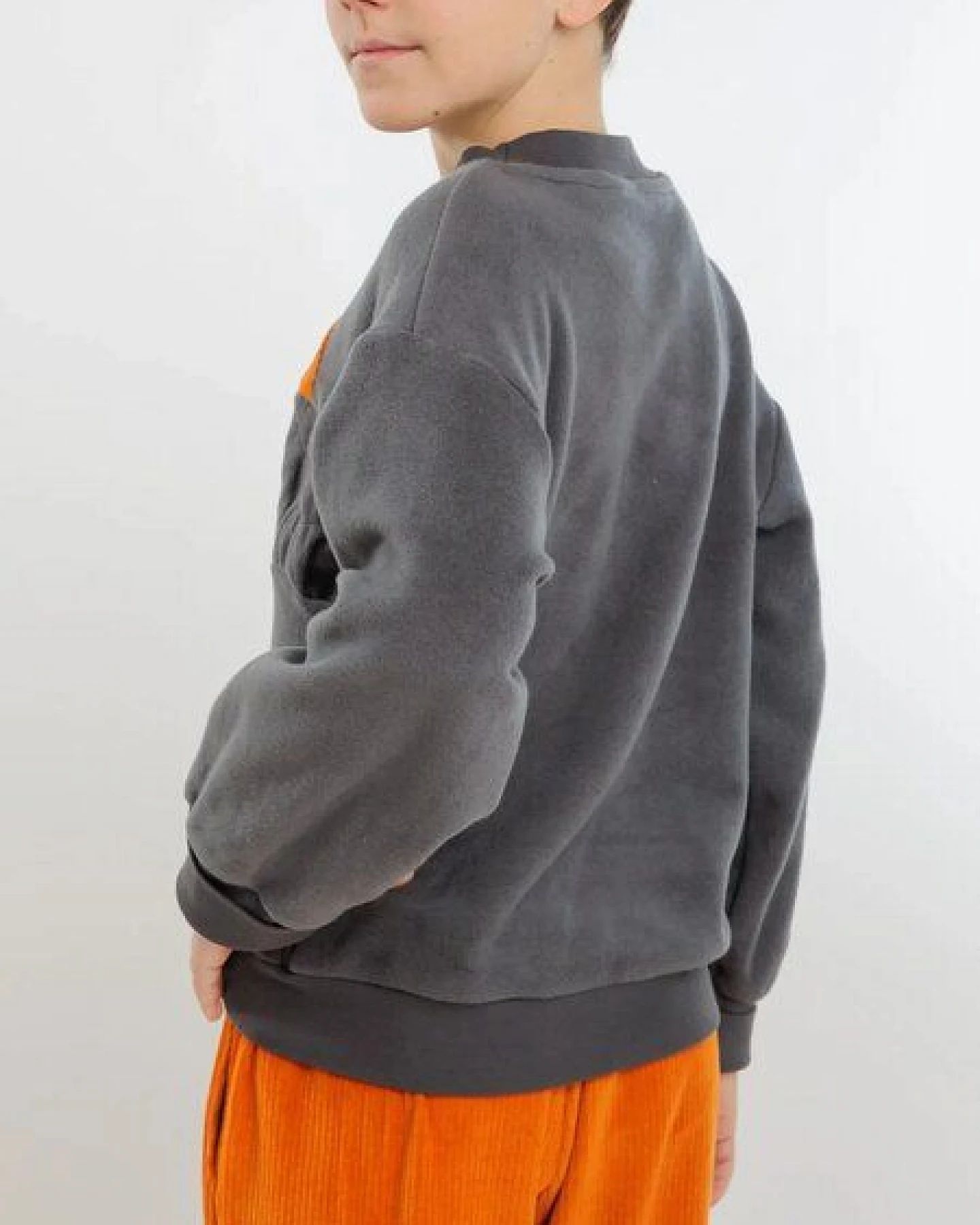 Babbily BIO Fleece Pulli "Norwegian Woods" - mitwachsend – Ansicht 3