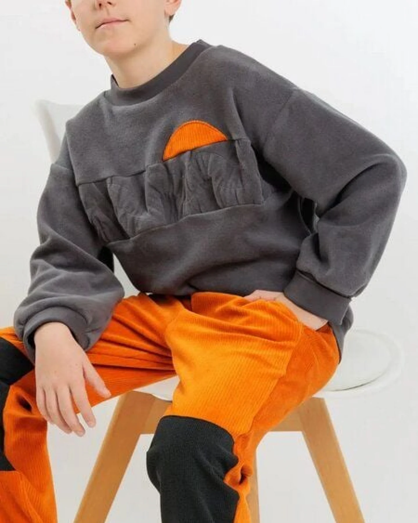 Babbily BIO Fleece Pulli "Norwegian Woods" - mitwachsend – Ansicht 4