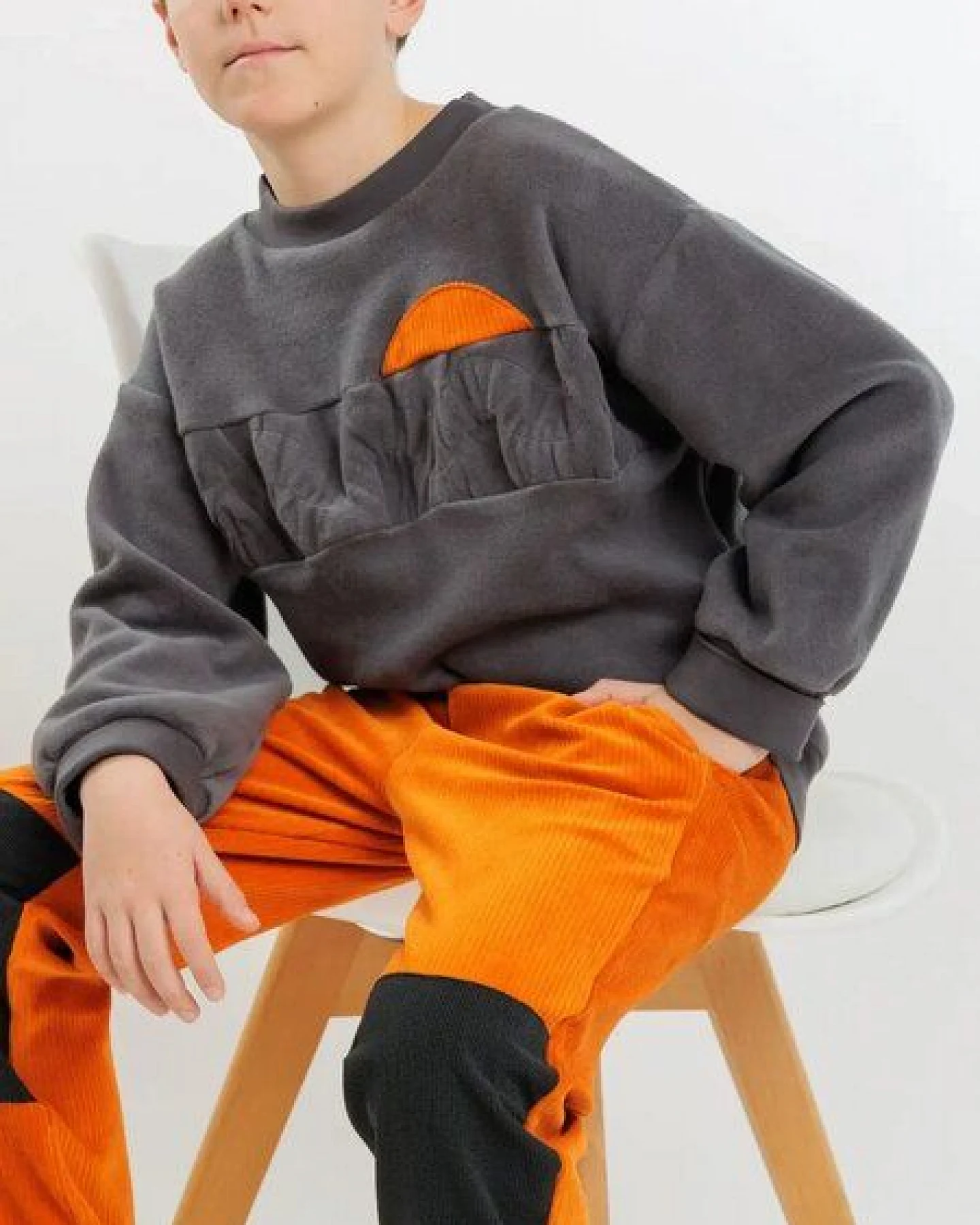 Babbily BIO Fleece Pulli "Norwegian Woods" - mitwachsend – Ansicht 4