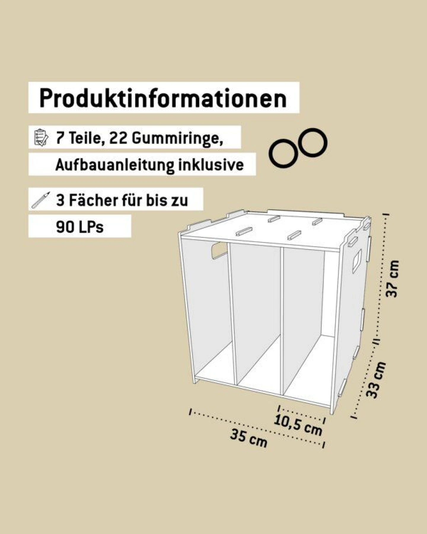 WERKHAUS Medienbox LP (stapelbar) – Ansicht 3