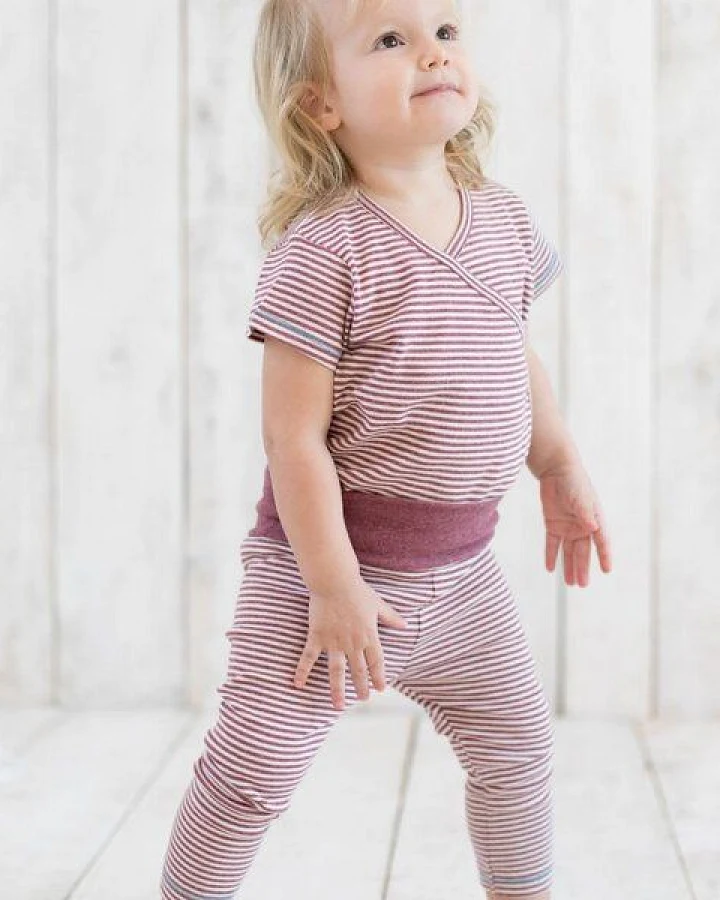 Baby-Leggings gestreift 'OrganicEra' aus Bio-Baumwolle