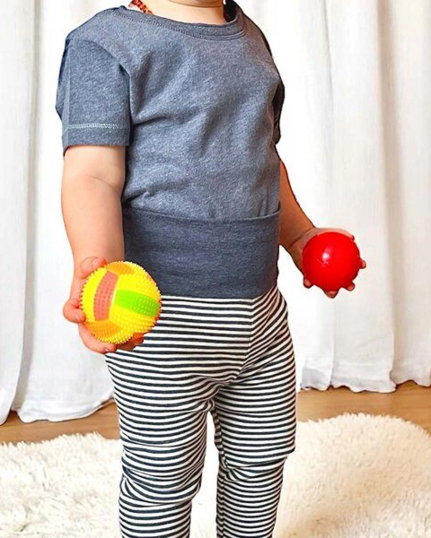 Baby-Leggings gestreift 'OrganicEra' aus Bio-Baumwolle – Ansicht 2