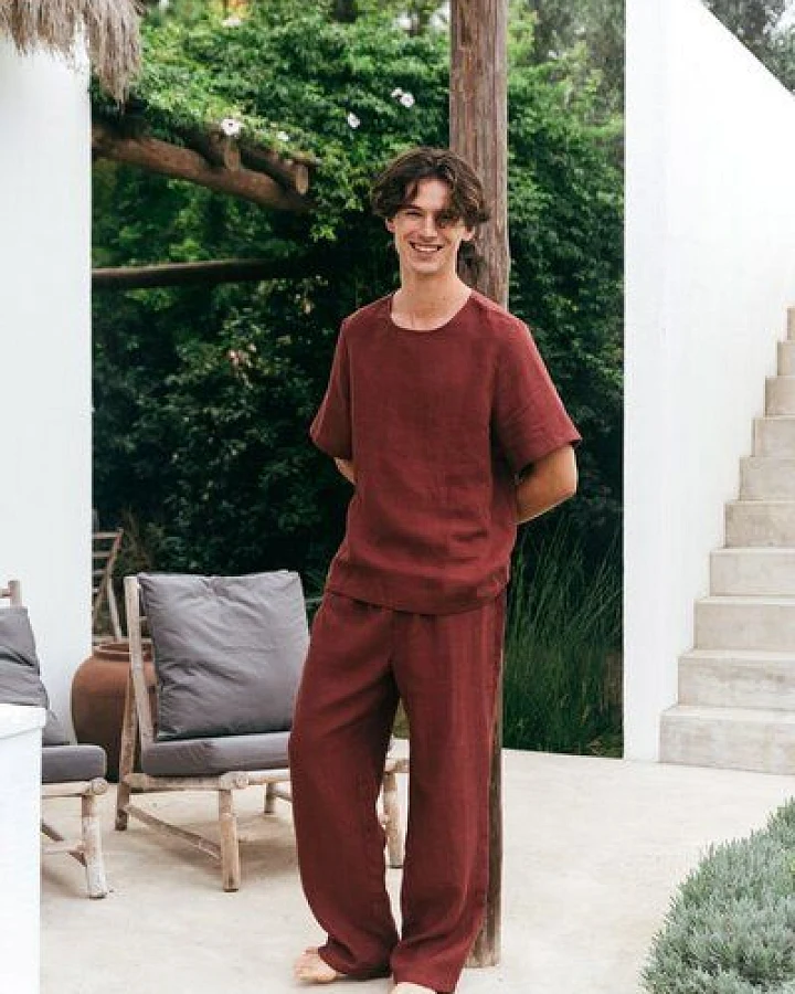 AmourLinen Leinen pyjama set LEO