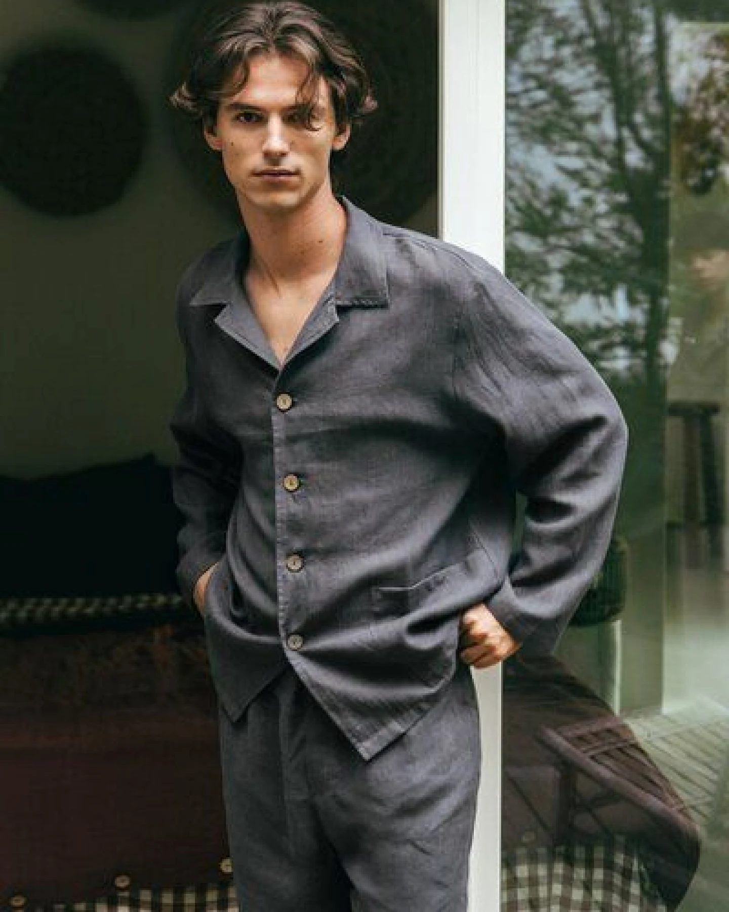 AmourLinen Leinen loungewear set OLIVER – Ansicht 3