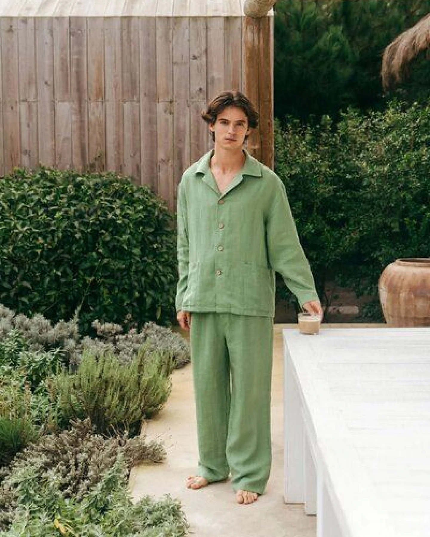 AmourLinen Leinen loungewear set OLIVER – Ansicht 3