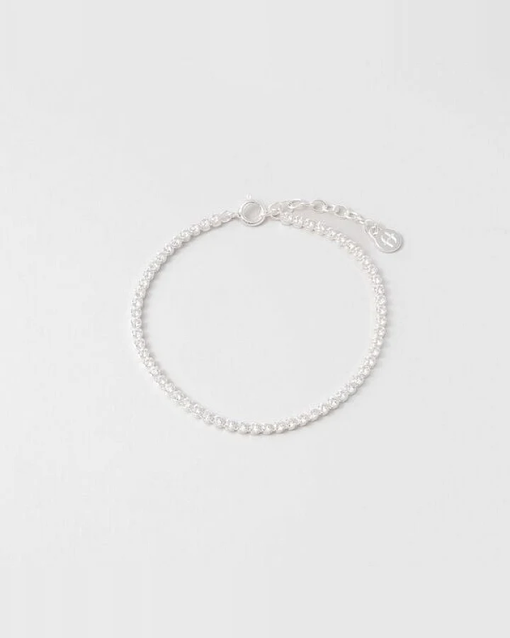 fejn jewelry Armband 'sparkle tennis' mit Zirkonia Steinen