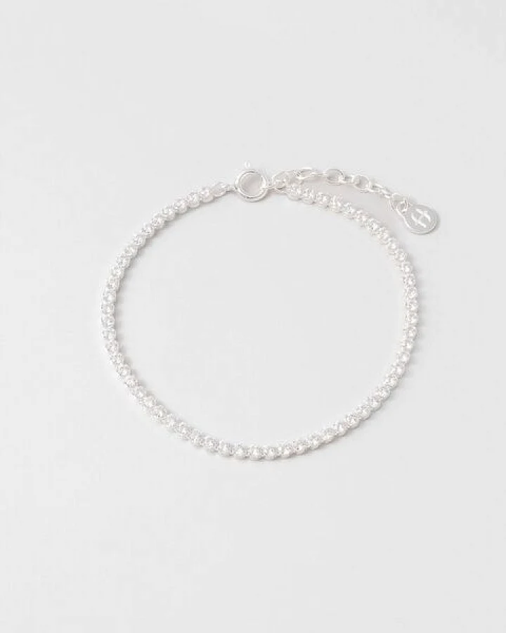 fejn jewelry Armband 'sparkle tennis' mit Zirkonia Steinen