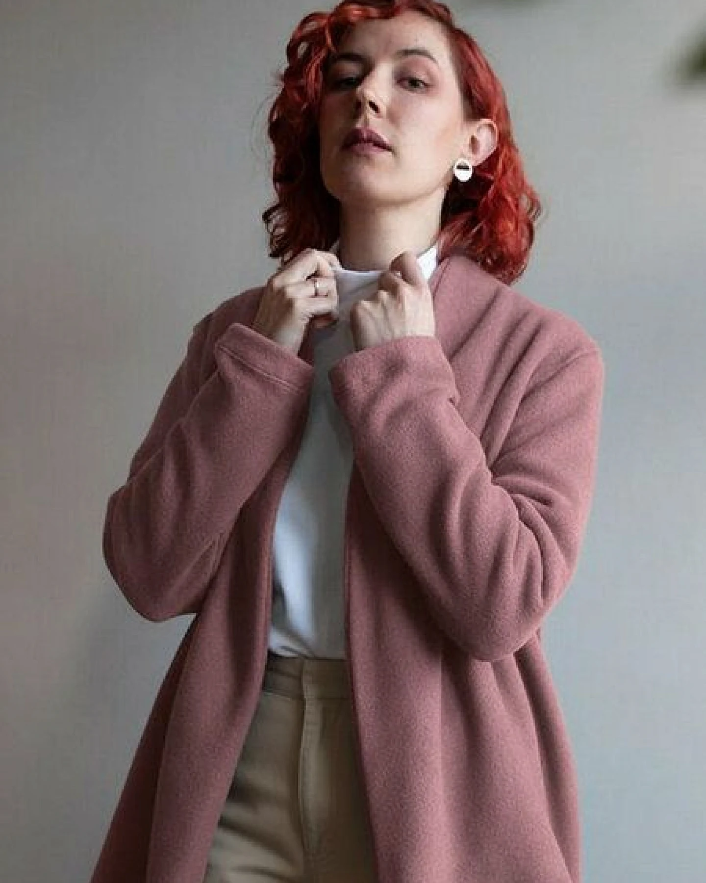 Ecostories Cardigan Kuschelwerk aus 100% Biobaumwollfleece – Ansicht 2