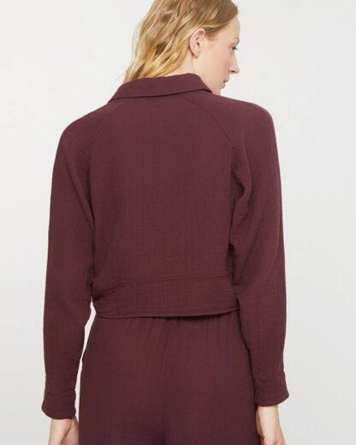 Damen Musselin Bluse aus Bio-Baumwolle - VANILLA - recolution – Ansicht 4