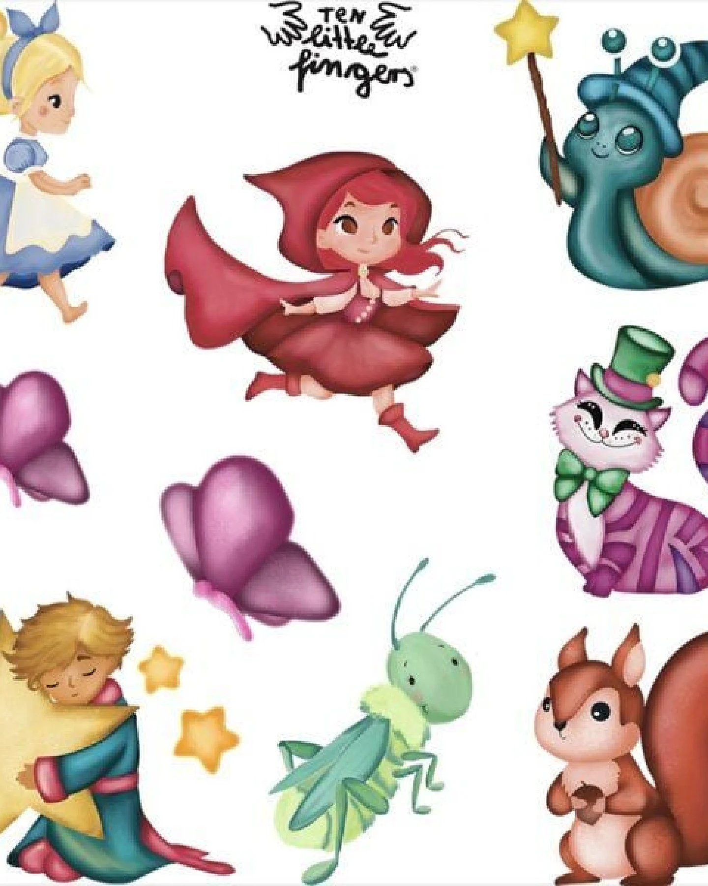 ten little fingers temporäre Kinder Farb Tattoos - handgemalt, vegan ohne BHT, PEG... – Ansicht 4