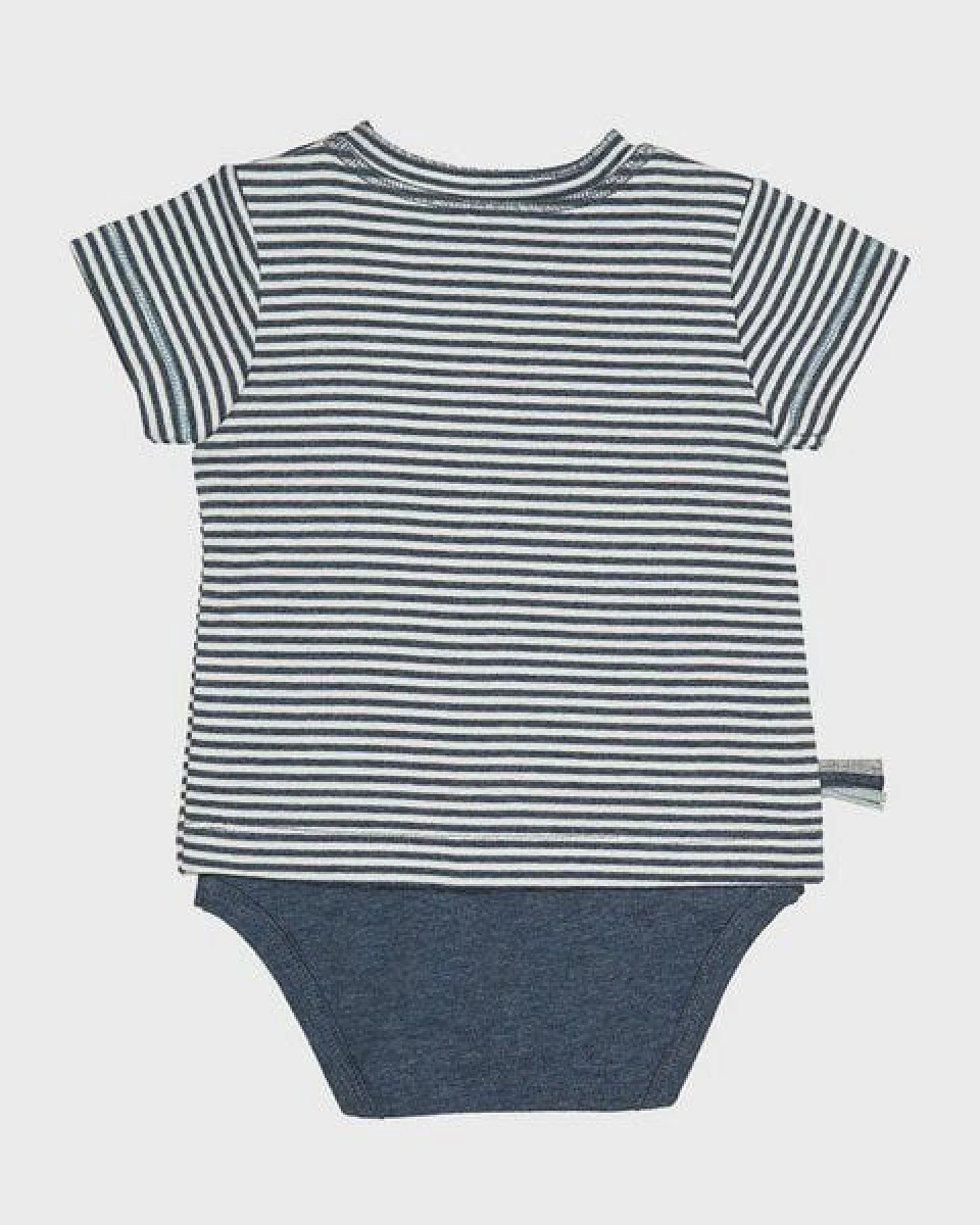 Baby S/S T-shirt Body gestreift 'OrganicEra' aus Bio-Baumwolle – Ansicht 3