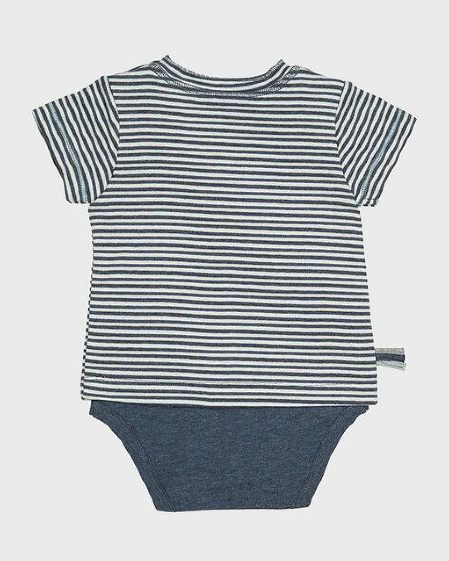 Baby S/S T-shirt Body gestreift 'OrganicEra' aus Bio-Baumwolle – Ansicht 3